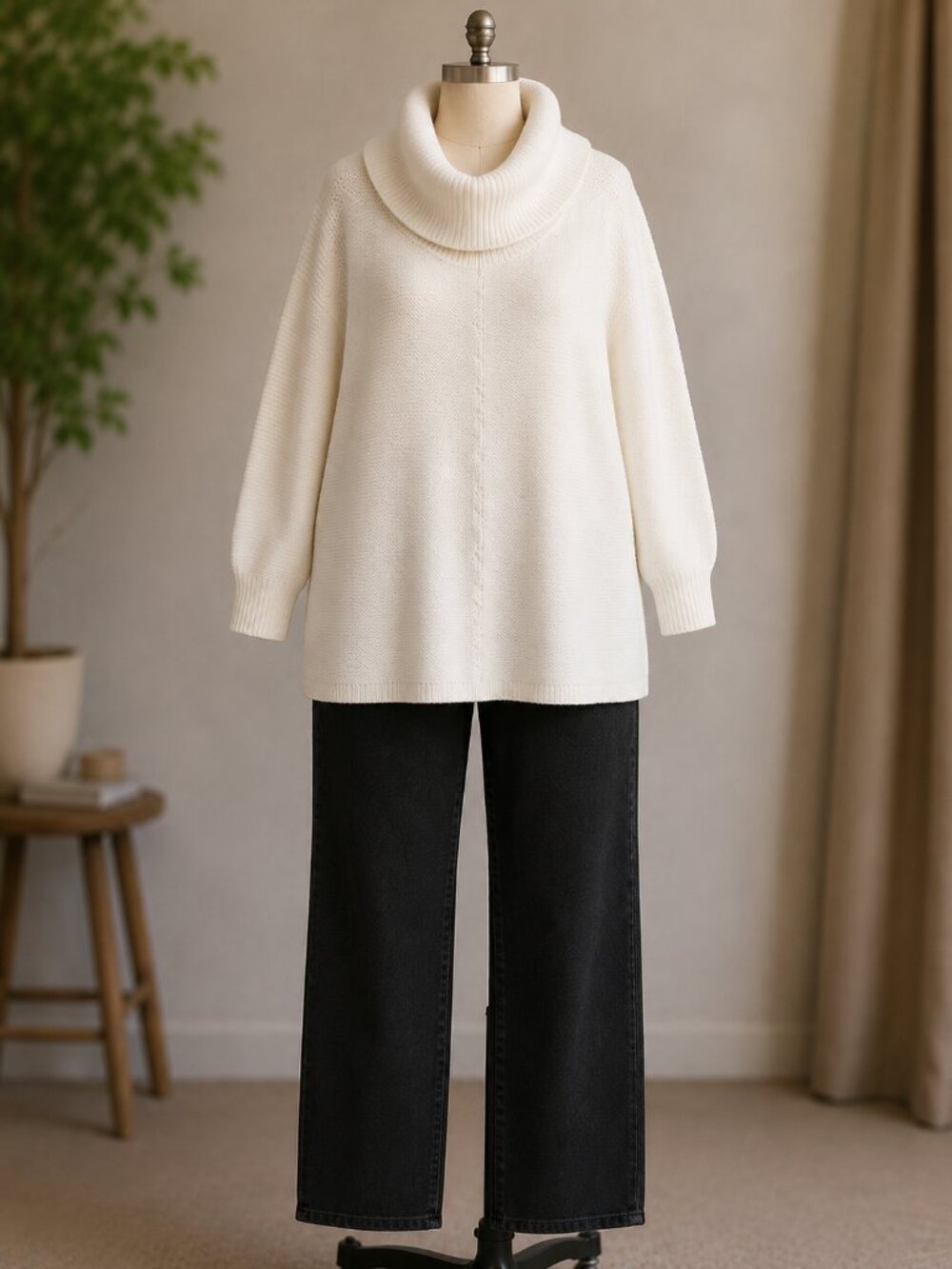White Tunic Sweater